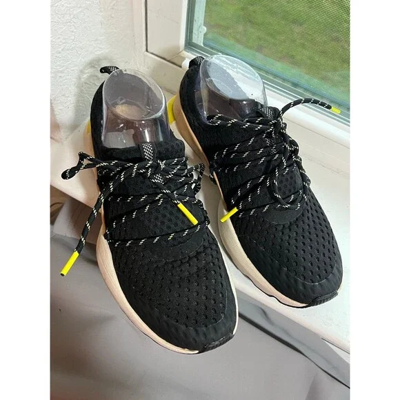 Sorel Kinetic Impact Lace Sneakers in Black Tan and Chartreuse Women’s Size 8.5 - Picture 9 of 12